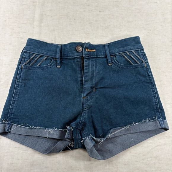 Hollister Pants - Hollister Blue Denim Shorts - 0